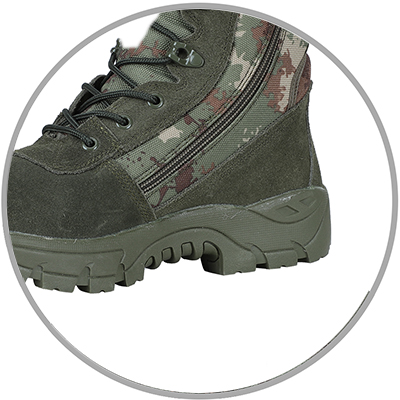 Entressola de botas militares