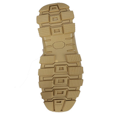 Sola de botas militares do deserto