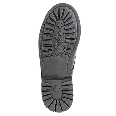 Sola de borracha de botas de bombeiro de couro