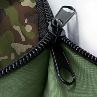 Saco de dormir do exército com zíper de proteção dupla