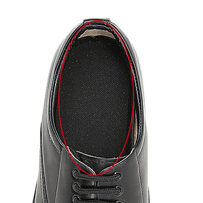 sapatos oficiais Palmilha de látex macia