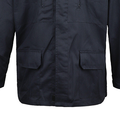 Bolsos frontais uniformes do exército azul escuro com fecho de botão