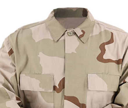Uniforme do exército BDU colar de lapela