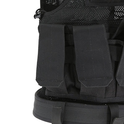 Colete tático de malha com coldre de pistola M4/M16 bolsa Mag