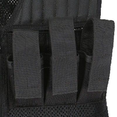 Colete tático de malha com coldre de pistola bolsas de carregador de pistola