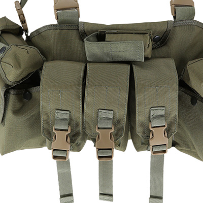 Bolsas de revista para rifle verde militar Chest Rig Ranger