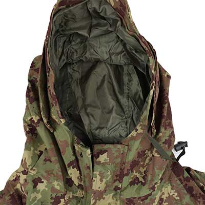 Capuz ajustável corta-vento do exército