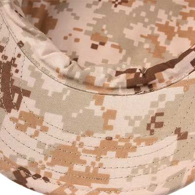 Costura múltipla interna de chapéu militar