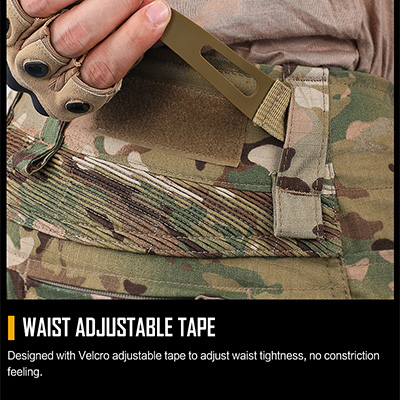 G3 Combat Tactical Pants Fita ajustável na cintura